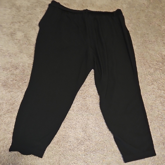 Torrid Black Tie Front Tapered Pants - Picture 7 of 11